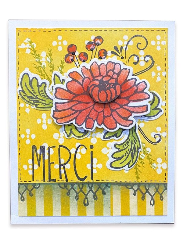 Wendy Vecchi Stamp, Die & Stencil Set - Merci & More For Discount - Image 2